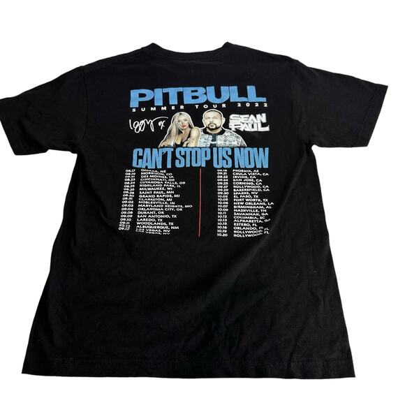 Official Pitbull ‘Can’t Stop Us Now’ Iggy Sean Paul Tour 2022 Shirt Size M - Picture 2 of 5